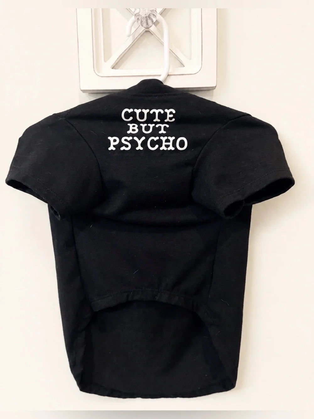 Dog Boutique “Cute But Psycho” Black Dog Shirt Size: Medium | Brand New